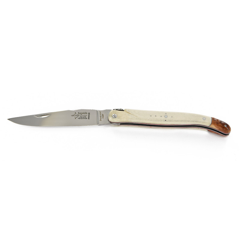 Couteaux de table Laguiole, manche en Pom blanc - Arbalète G. David